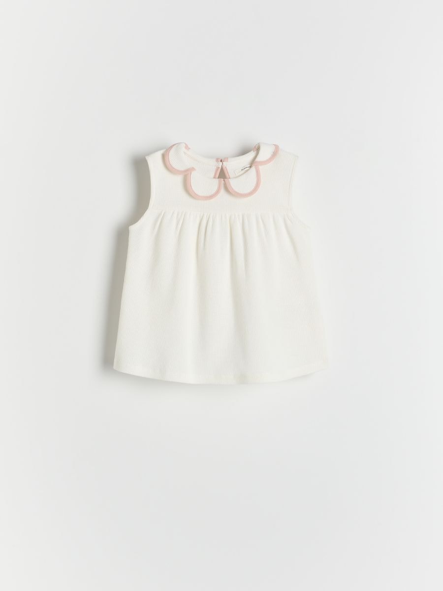 GIRLS` BLOUSE - krem - RESERVED
