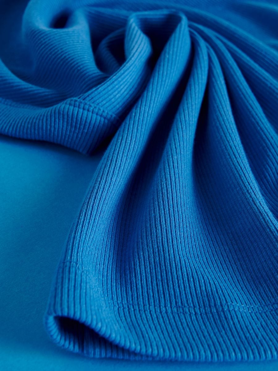 Rib knit top - blue - RESERVED - 6