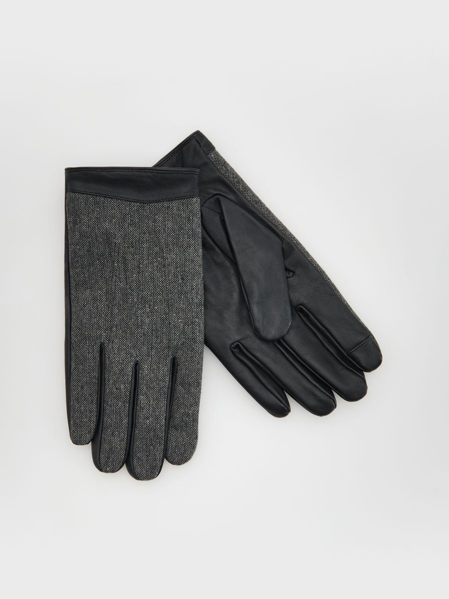 MEN`S GLOVES - SVART - RESERVED