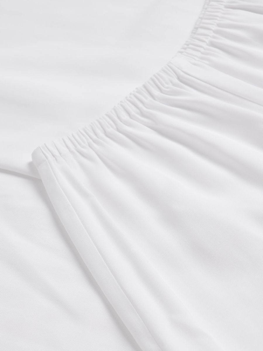 Loose trousers with viscose - white - RESERVED - 2