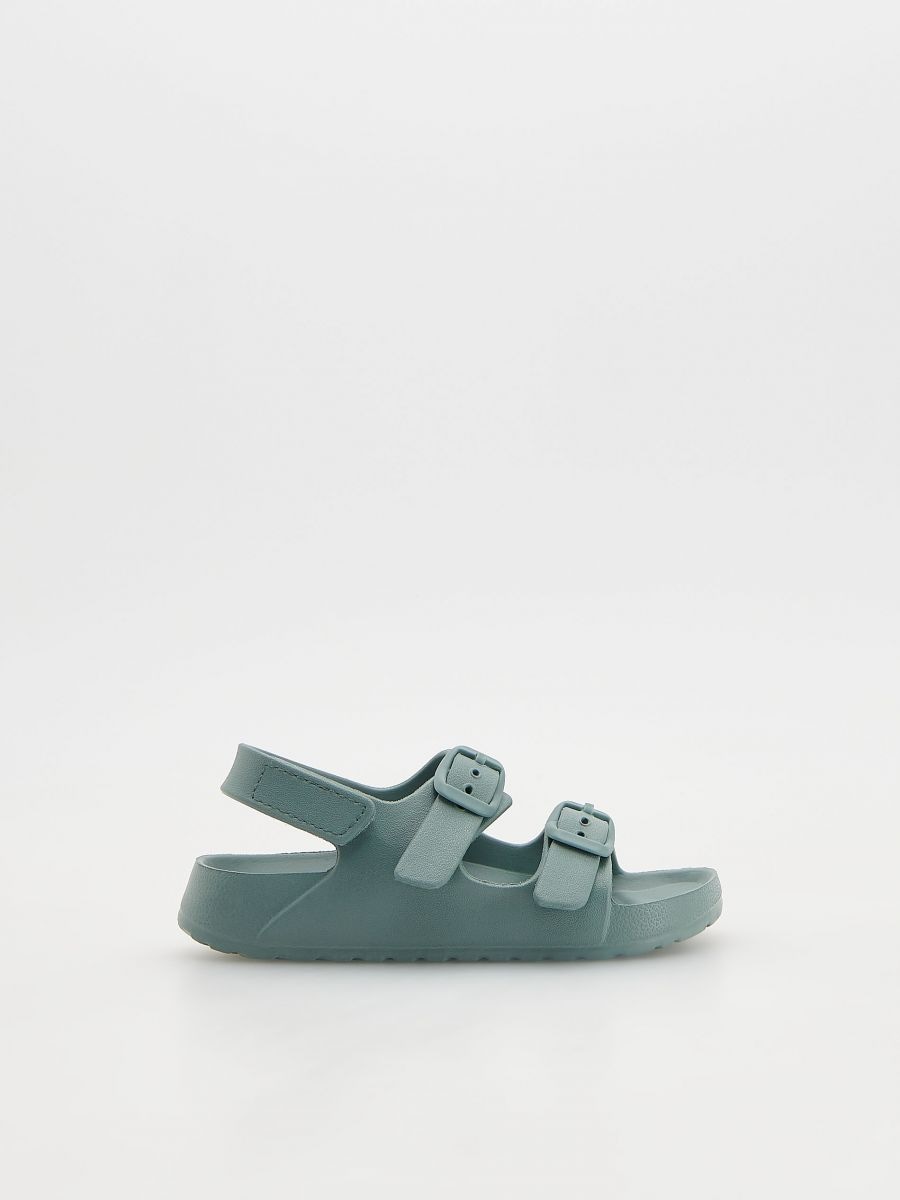 Sandals with buckles - pale green - RESERVED - 2