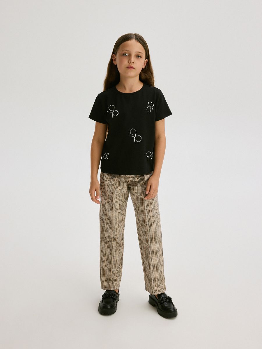 Check trousers - beige - RESERVED - 2
