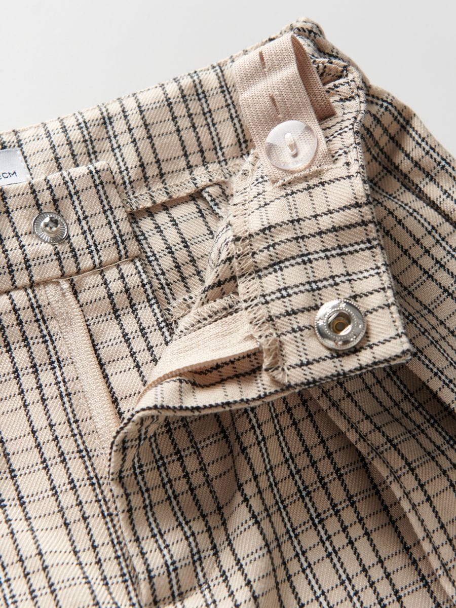 Check trousers - beige - RESERVED - 5