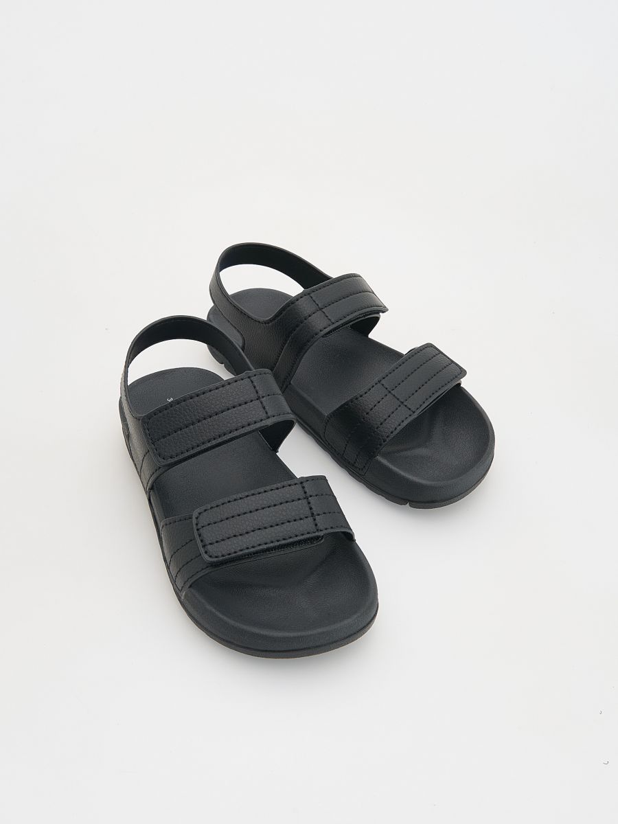 Sandals with velcro fastening - black - RESERVED - 2