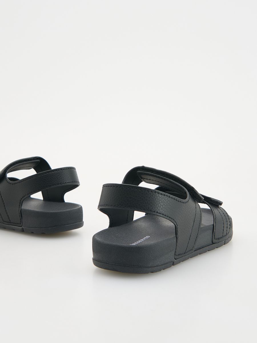 Sandals with velcro fastening - black - RESERVED - 3