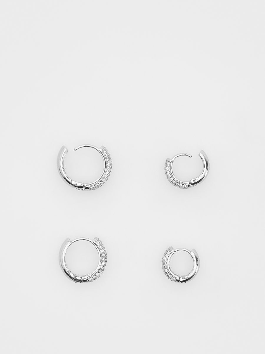 Ohrringe, 2er-Pack - silber - RESERVED - 2