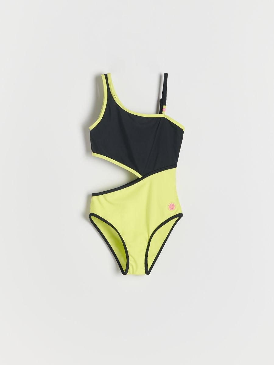 GIRLS` SWIMMING SUIT - yellow green - RESERVED