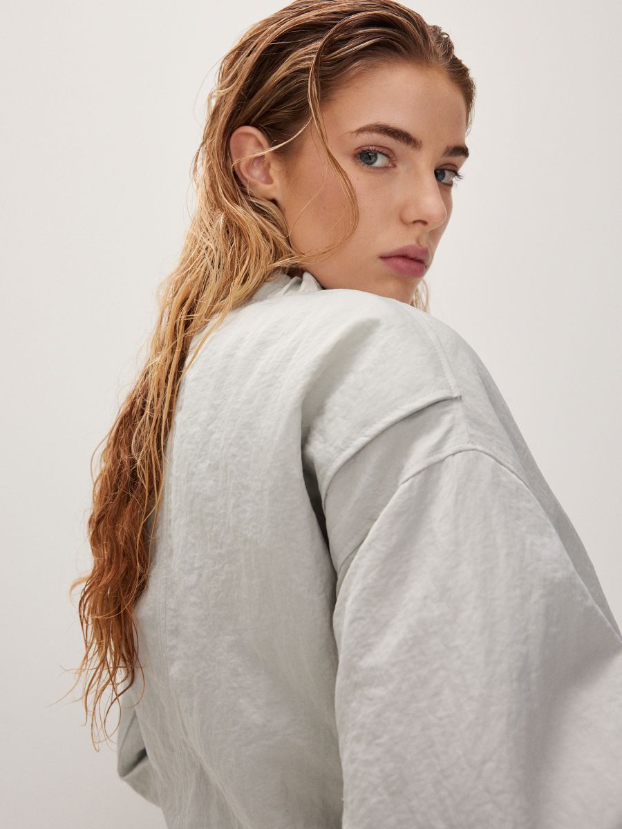 Bomber jacket - light grey - RESERVED - 4