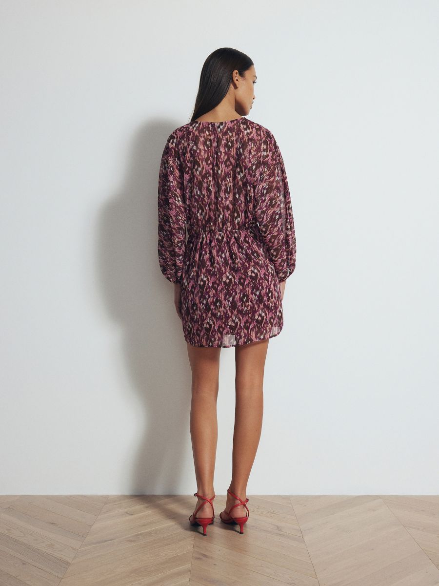 Mini-robe cache-cœur - multicolore - RESERVED - 4