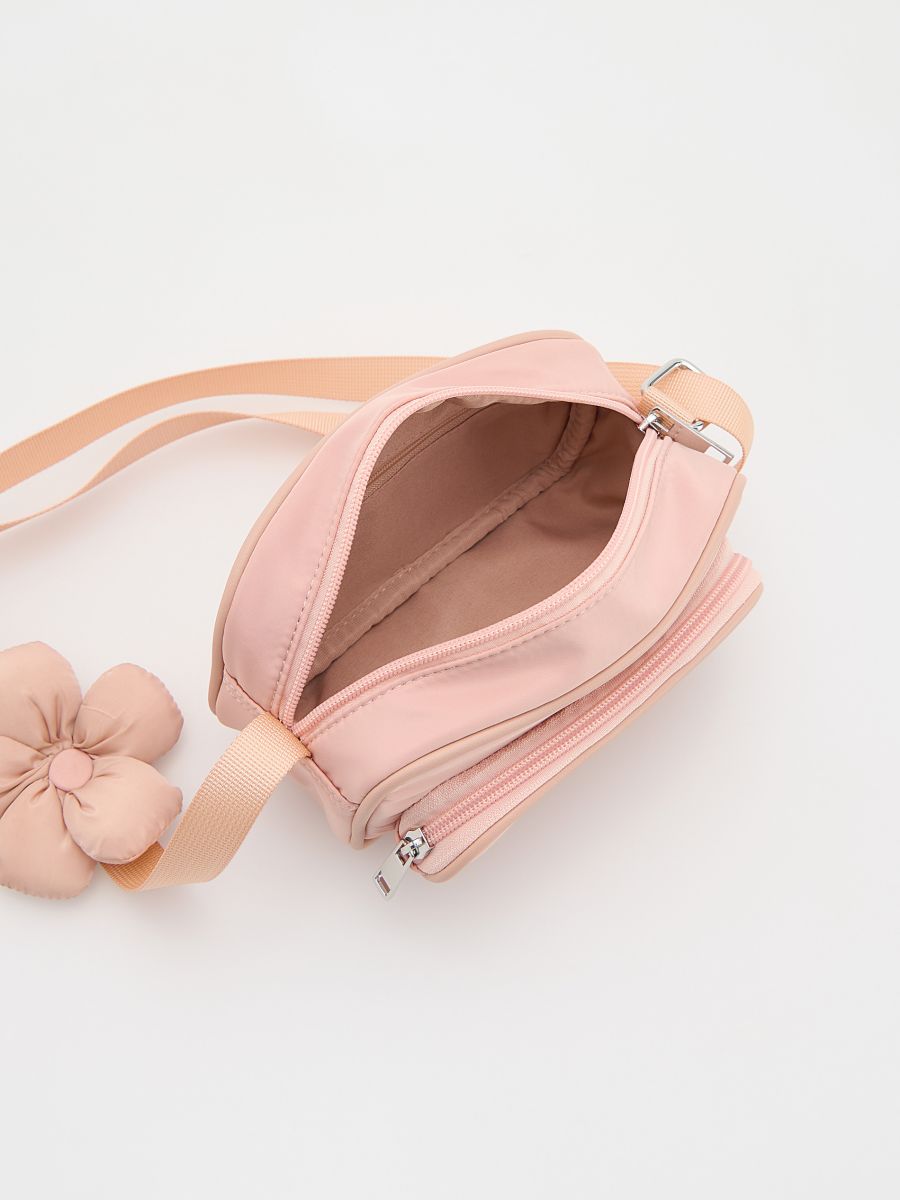 Small handbag with adjustable strap - pink - RESERVED - 5