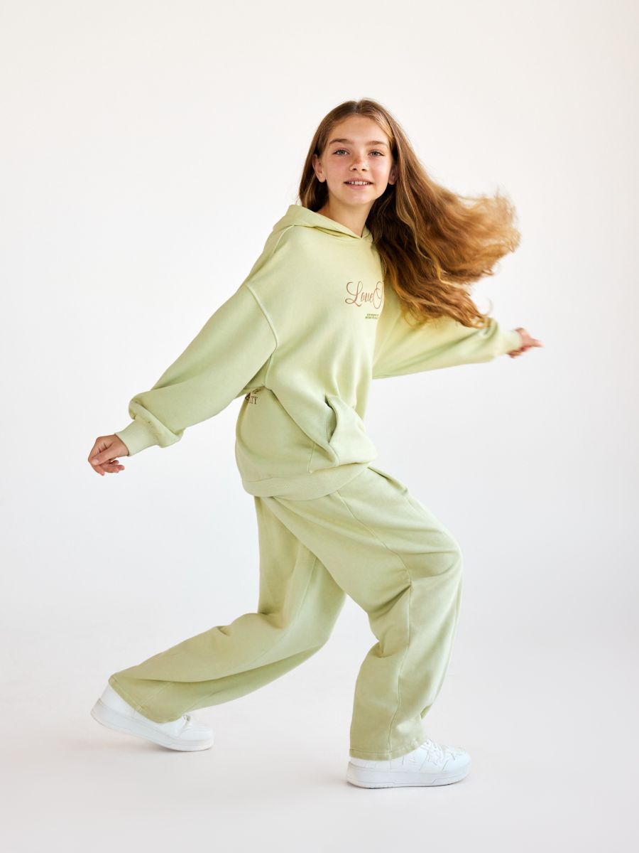 Sweatpants - light green - RESERVED