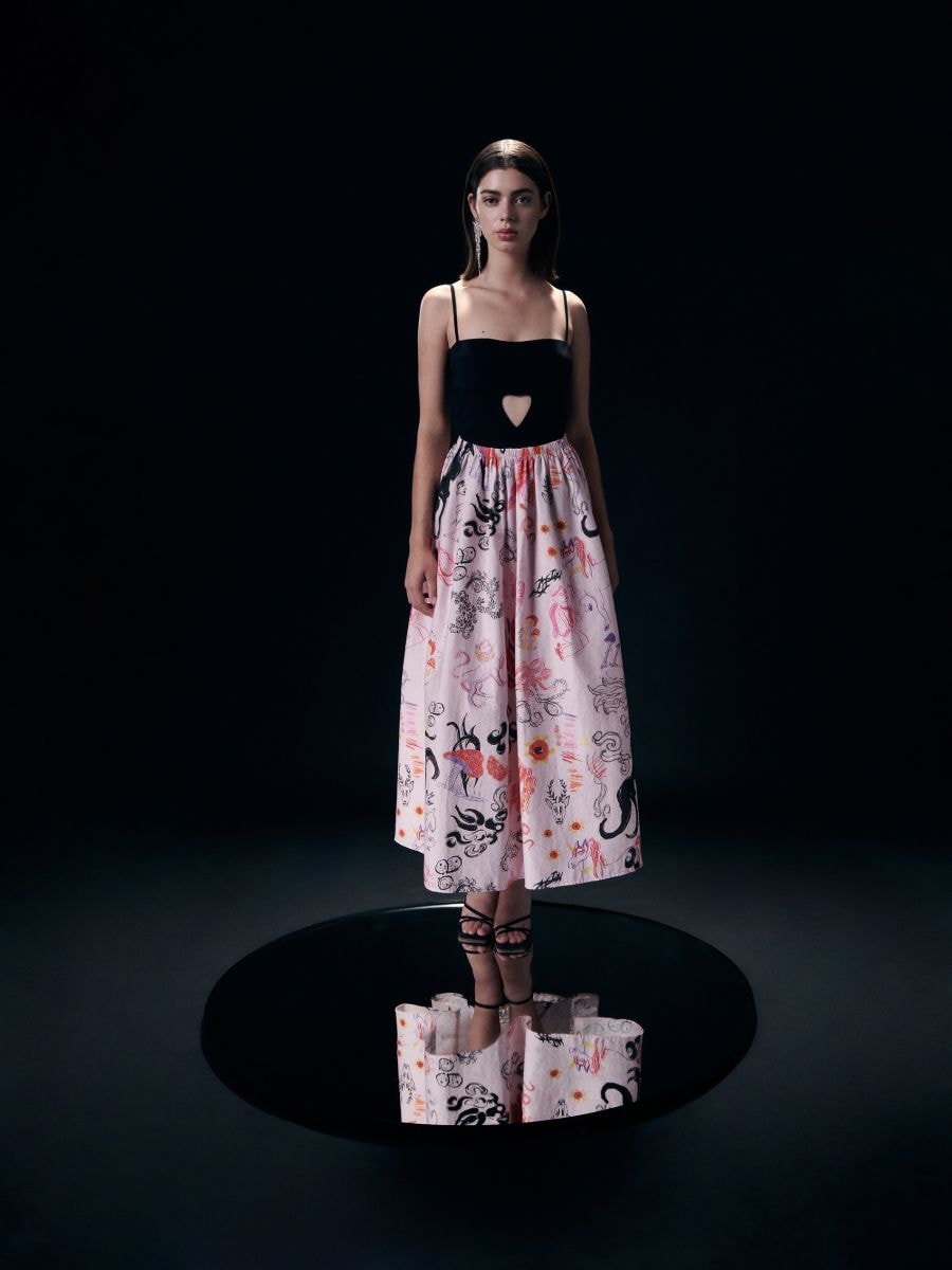 Flared skirt - multicolor - RESERVED - 5