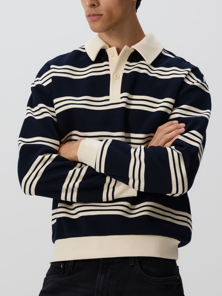 MEN`S JOGGING TOP - navy - RESERVED