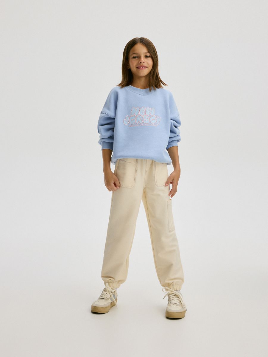 Pletene pantalone - nude - RESERVED - 2