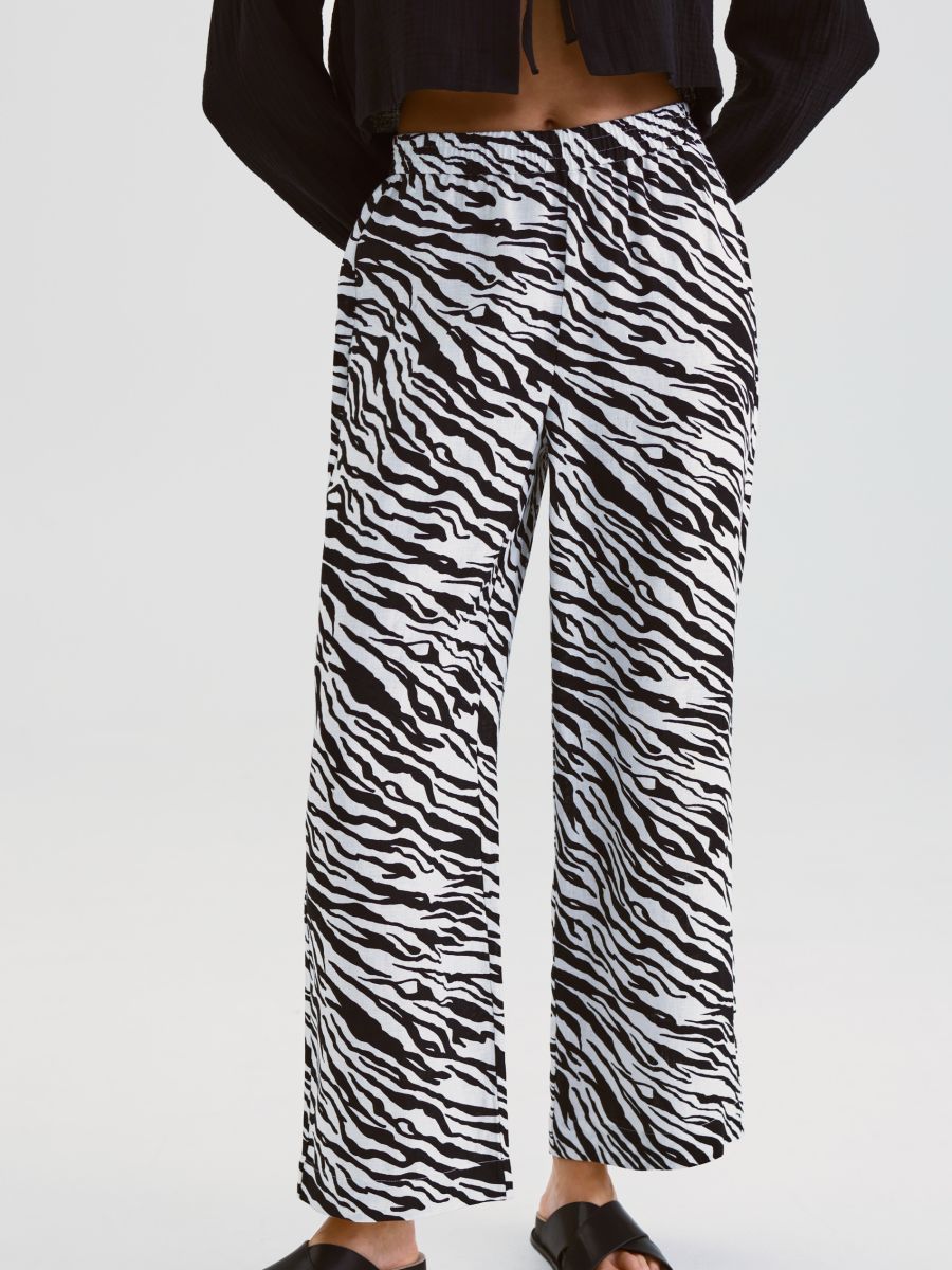 Lanene pantalone - šareno - RESERVED - 2