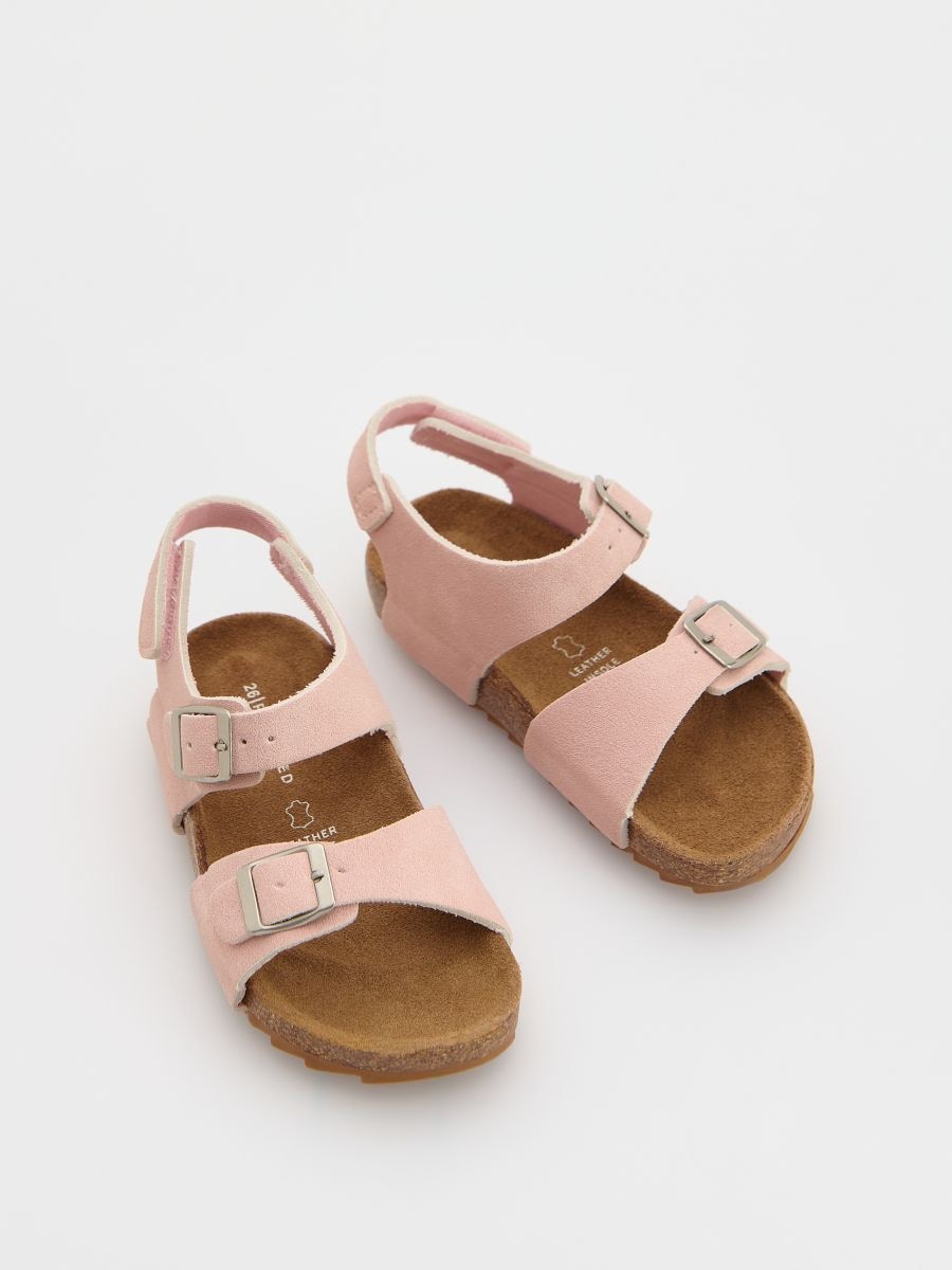 Sandale od veštačke kože - pastelno pink  - RESERVED - 2