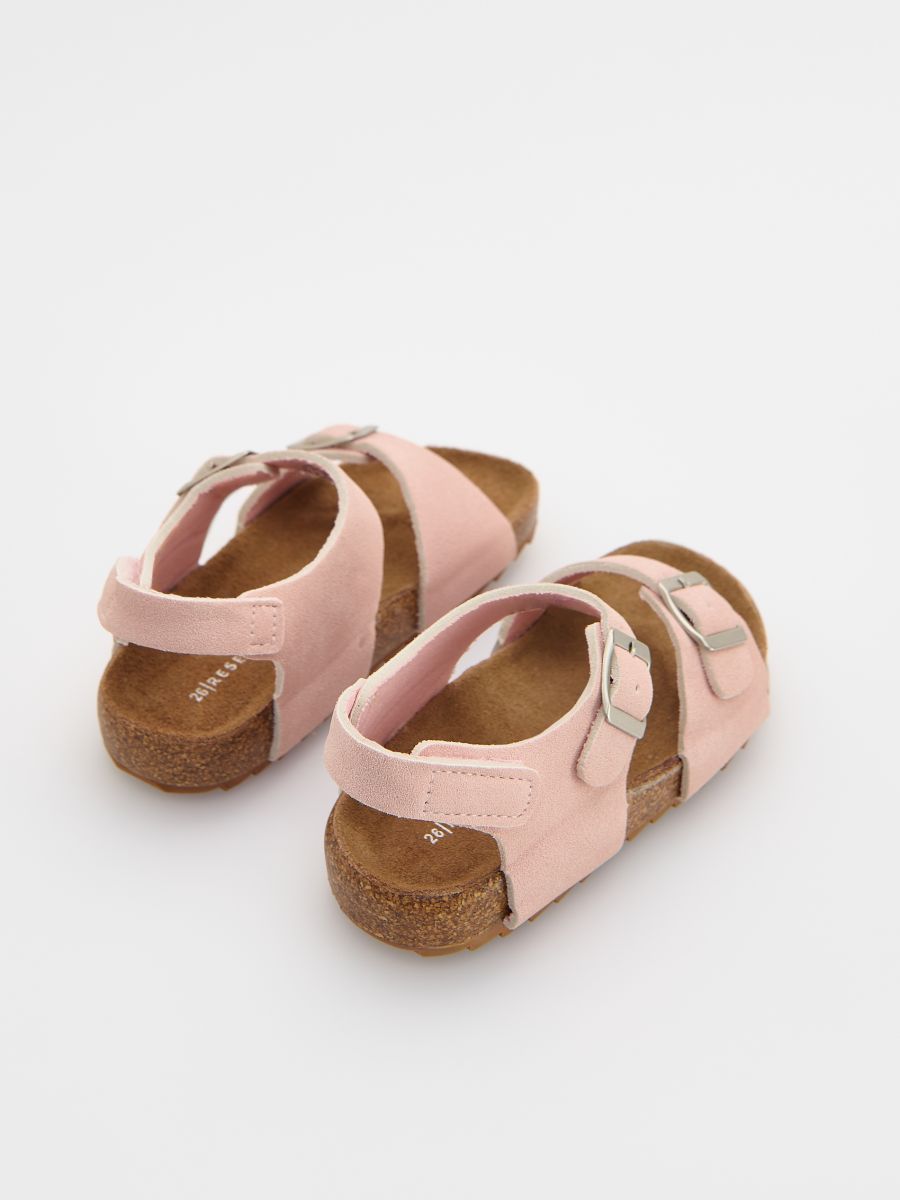 Sandale od veštačke kože - pastelno pink  - RESERVED - 5