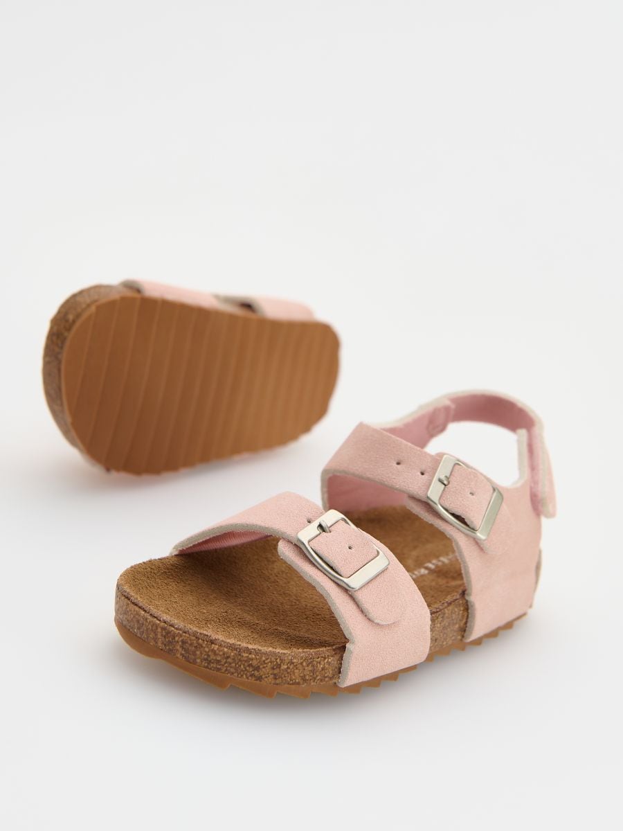 Sandale od veštačke kože - pastelno pink  - RESERVED - 3