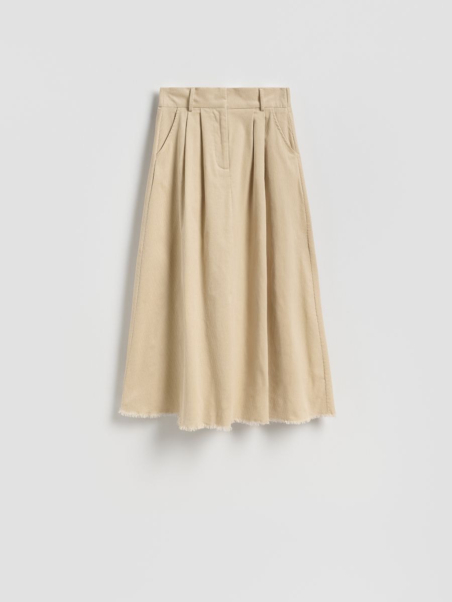 LADIES` SKIRT - beige - RESERVED