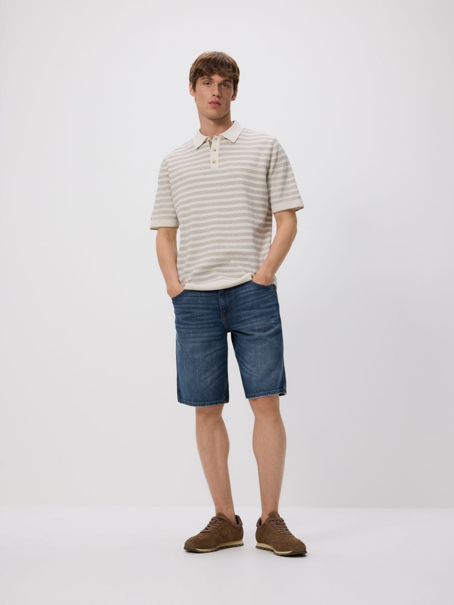 Shorts aus Denim im Straight-Fit - indigo jeans - RESERVED