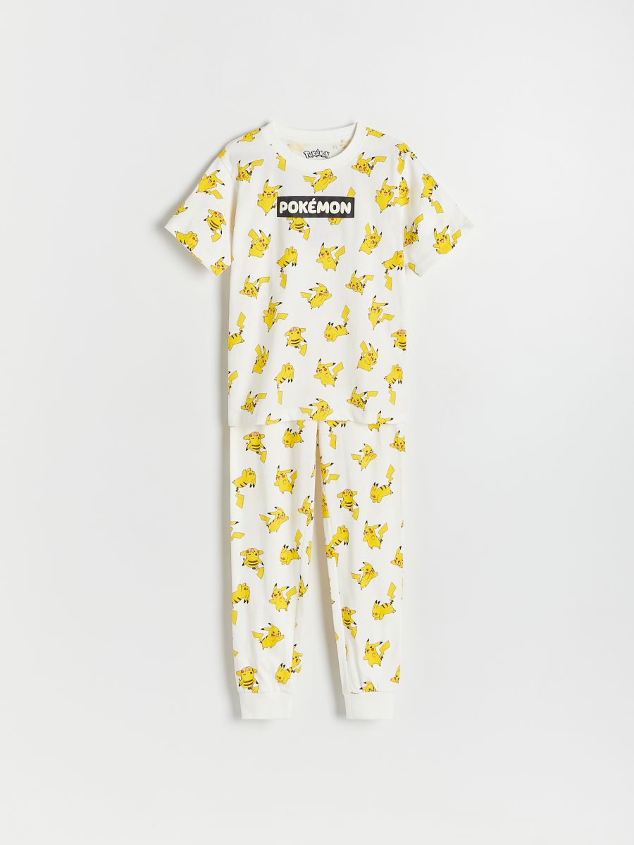 BOYS` PYJAMA - krem - RESERVED