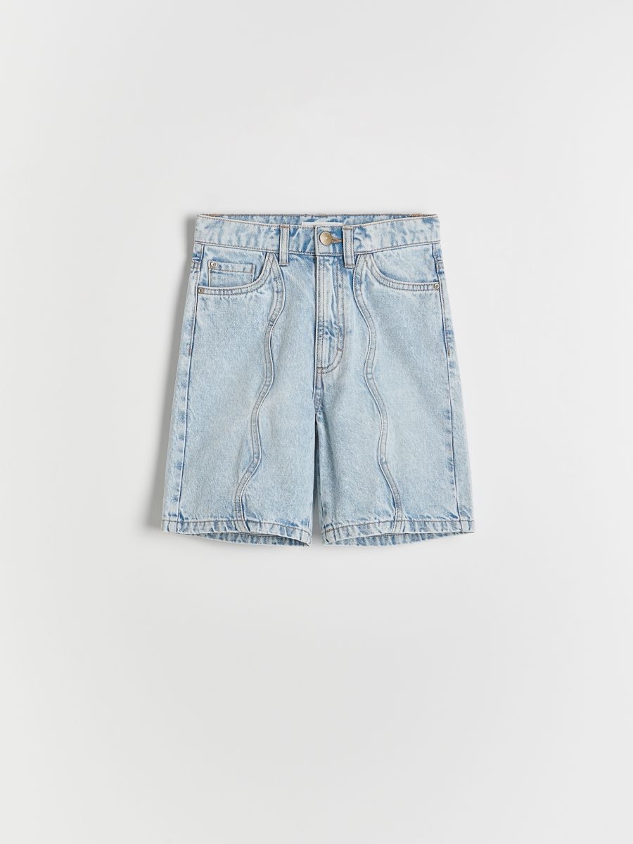 Bermuda-Shorts aus Denim - blau - RESERVED