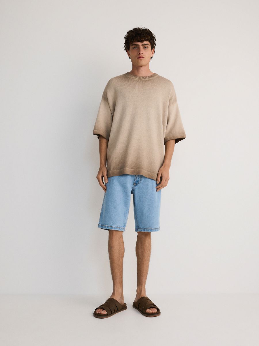 Jeansshorts i regular fit - BLÅ - RESERVED