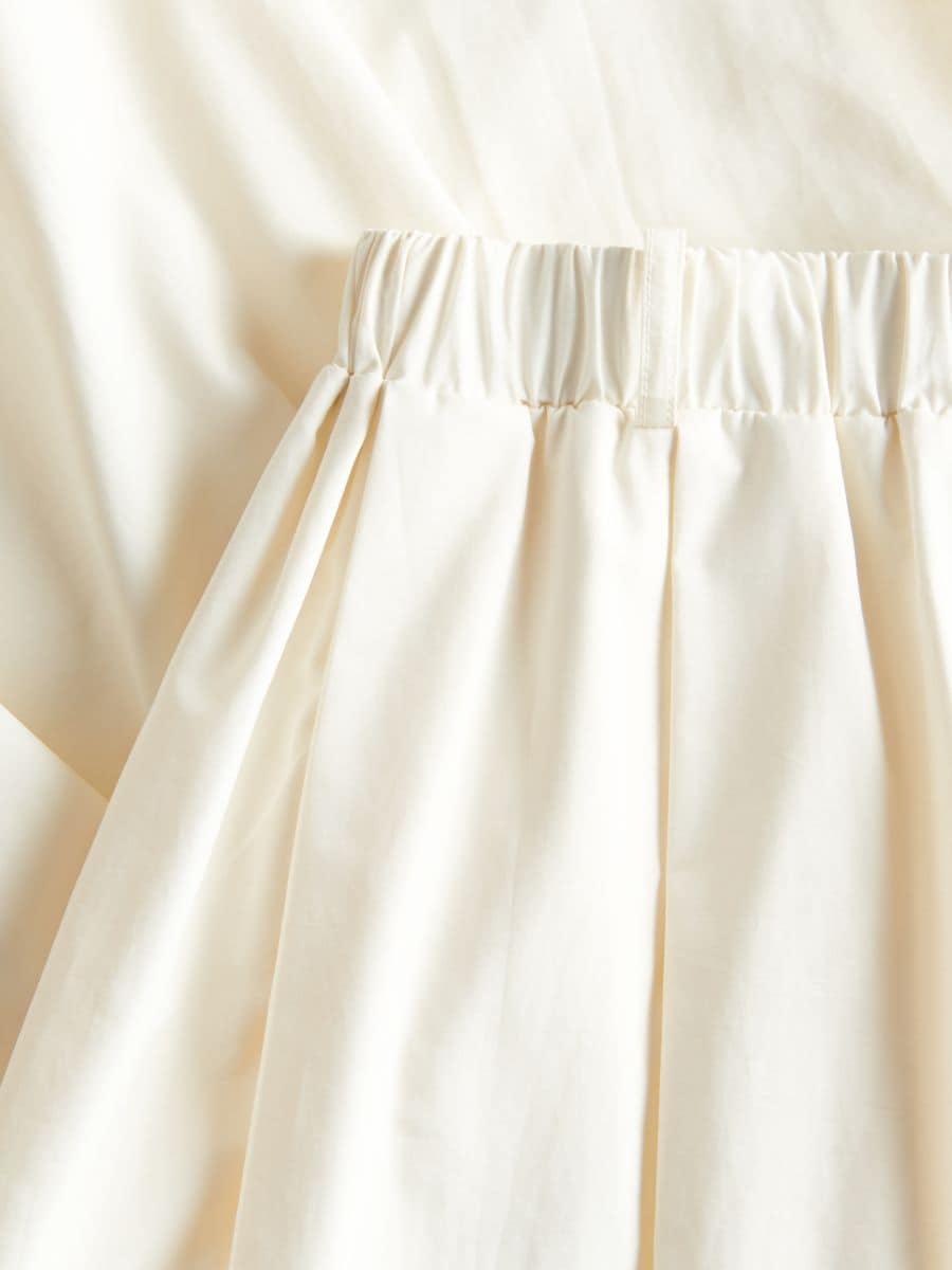 Flared midi skirt - cream - RESERVED - 5