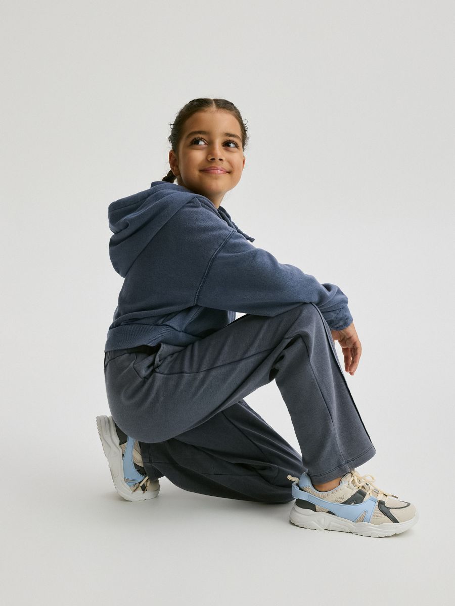 Straight leg sweatpants - navy - RESERVED - 2
