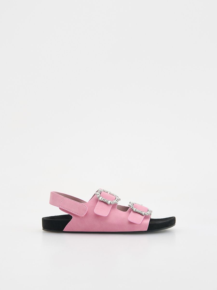 Sandales en daim synthétique - rose poudré - RESERVED - 2