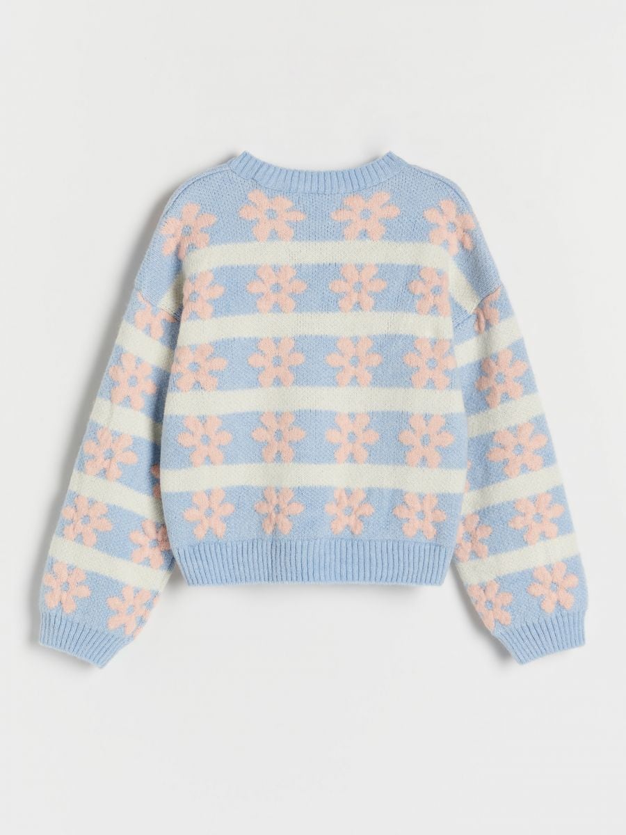 Pull à motif - bleu pâle - RESERVED - 3