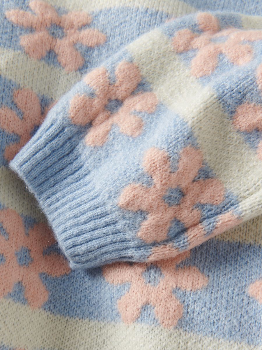 Pull à motif - bleu pâle - RESERVED - 6