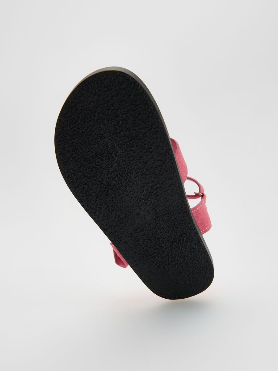 Sandales en daim synthétique - fuschia - RESERVED - 4