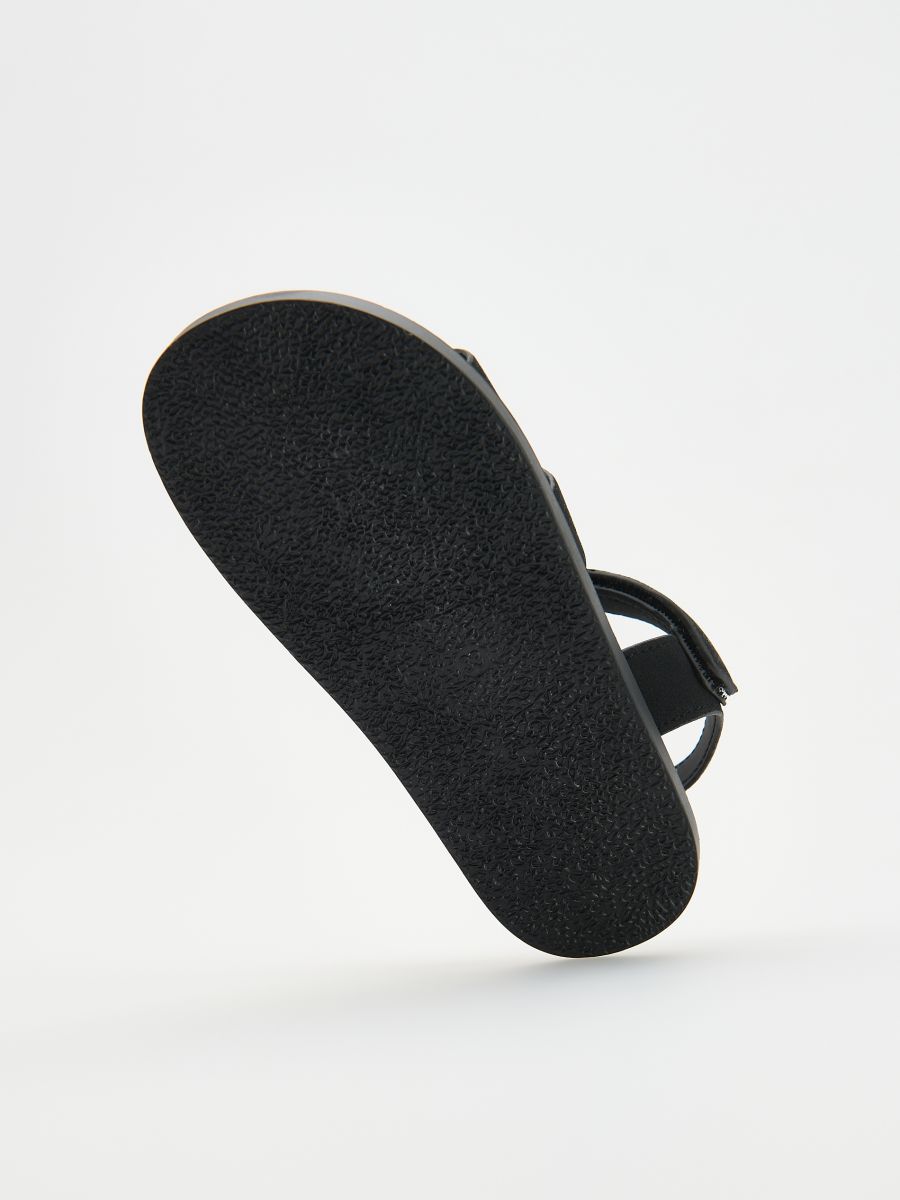Suede imitation sandals - black - RESERVED - 4