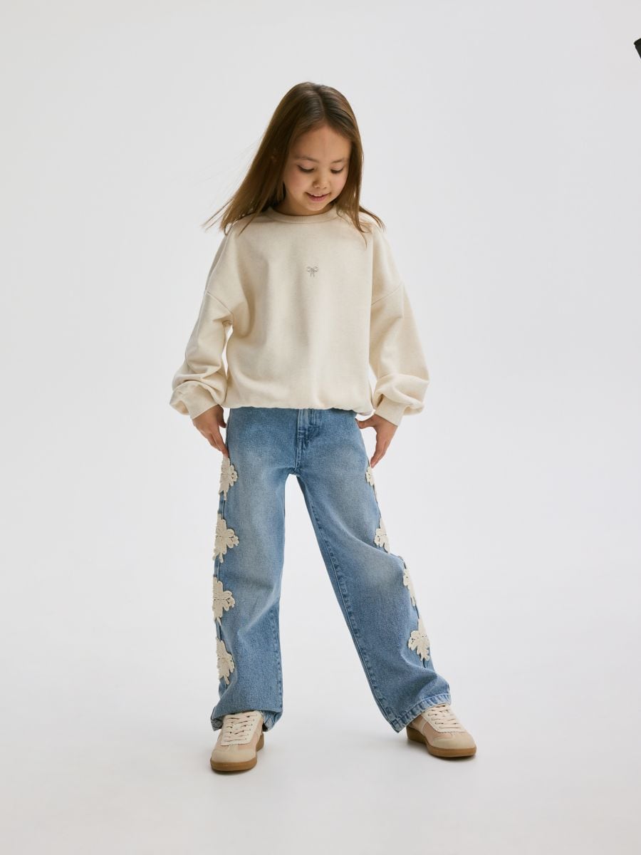 Printed sweatshirt - cream - RESERVED - 2