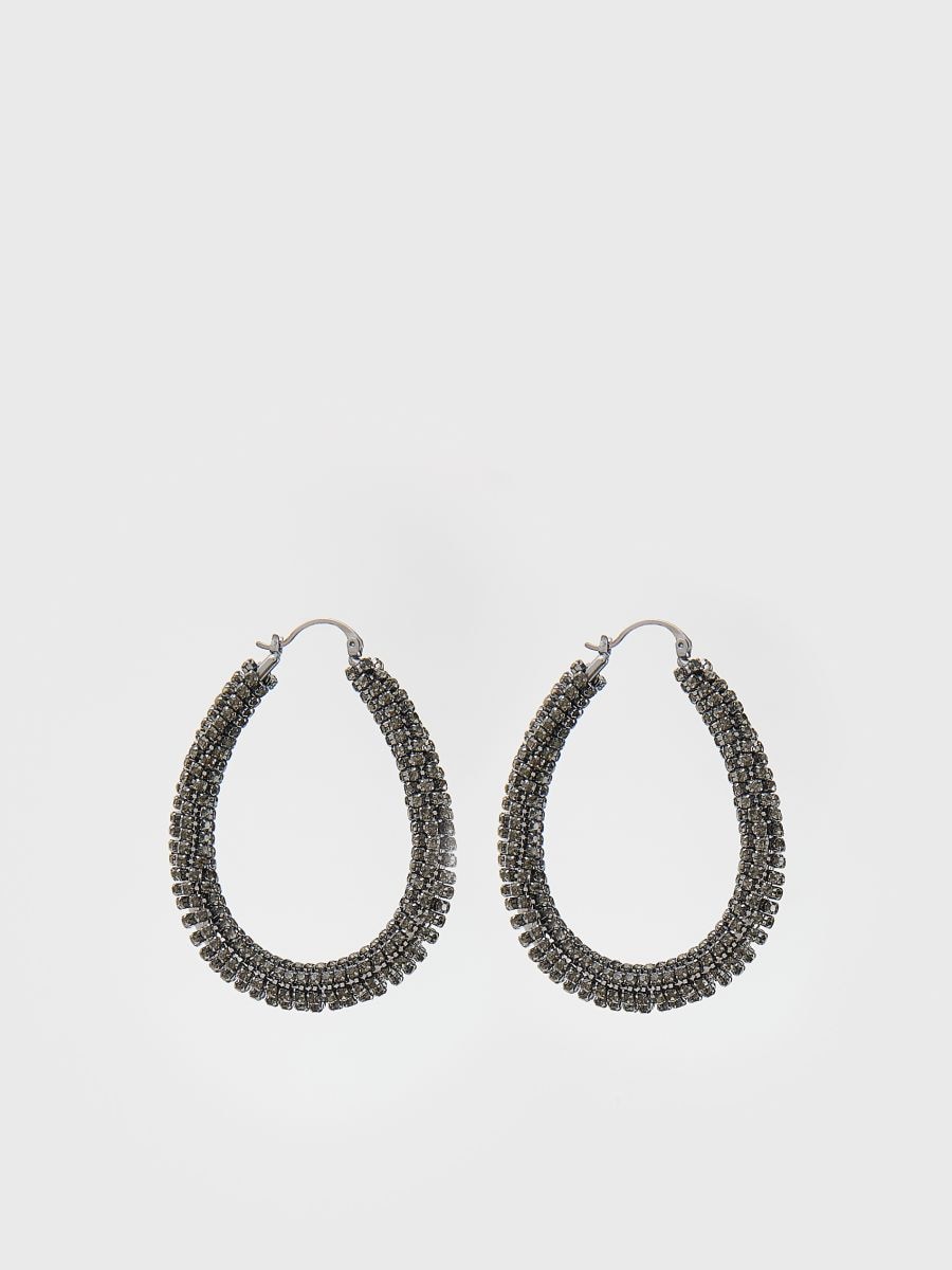 EARRINGS - anthracite - RESERVED
