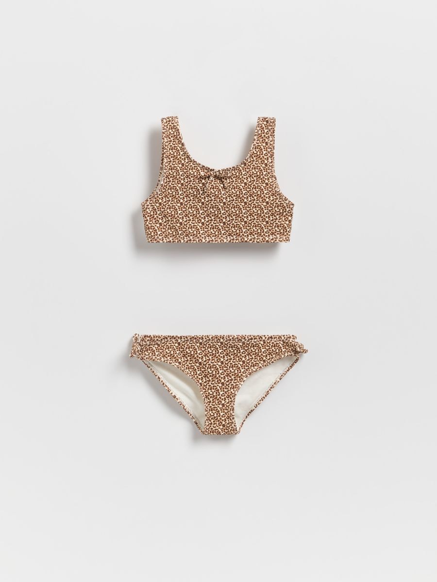 Maillot de bain deux-pièces à motifs - Marron - RESERVED - 2
