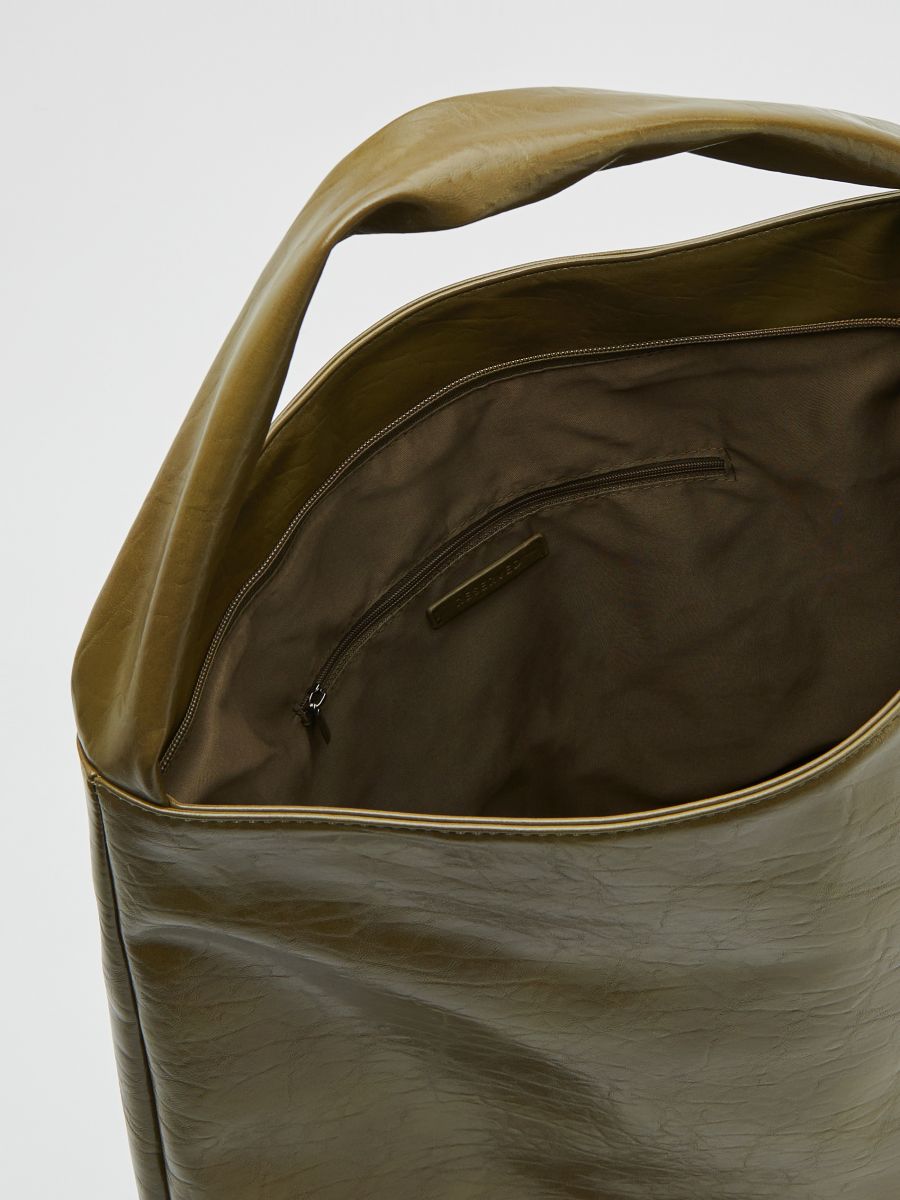 Large hobo bag - olive - RESERVED - 8