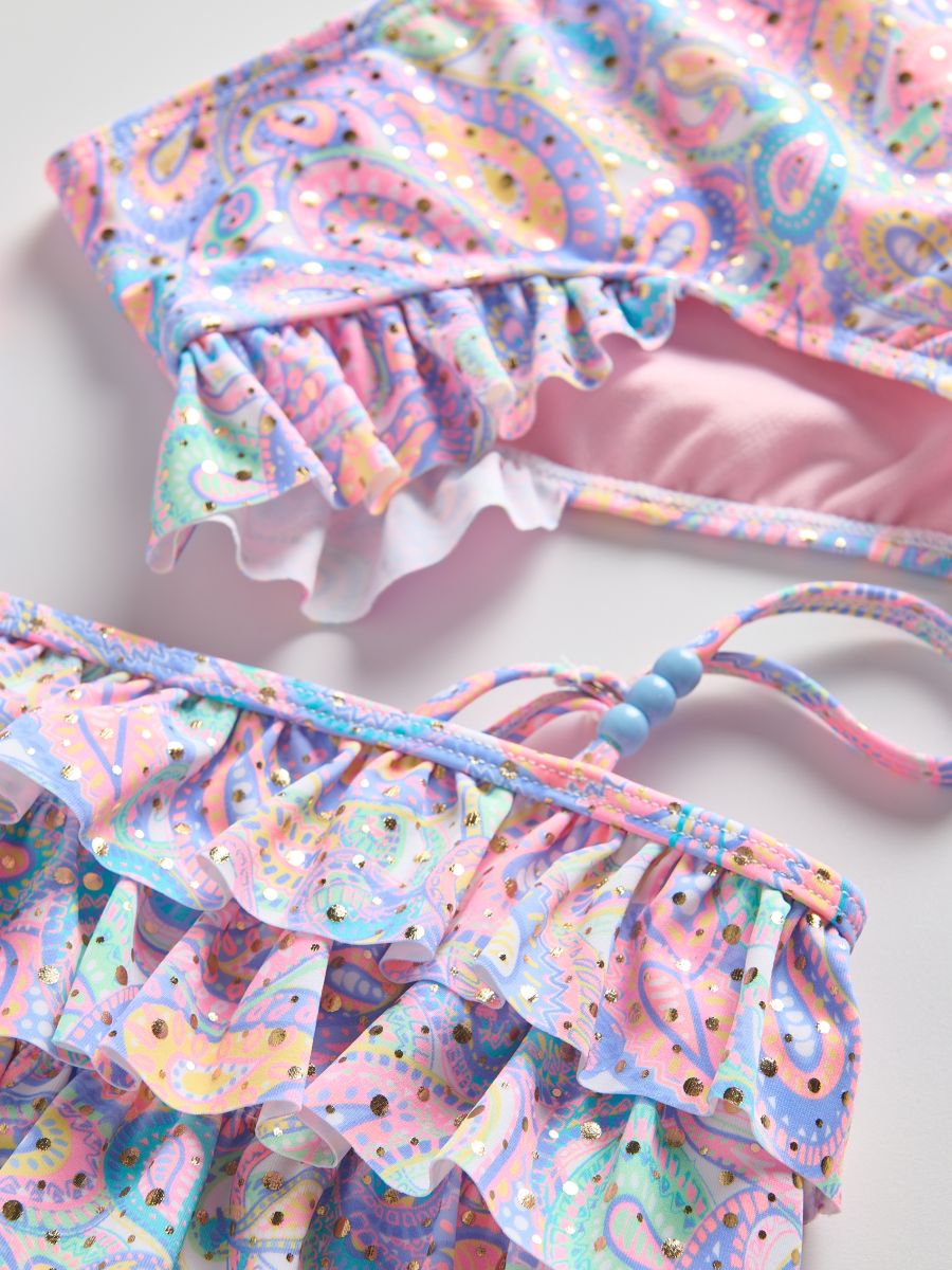 Bikini mit Rüsche - bunt - RESERVED - 3