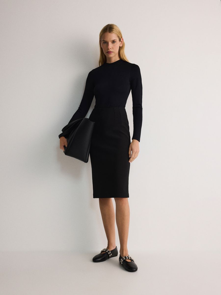 Midirok met split - zwart - RESERVED - 3
