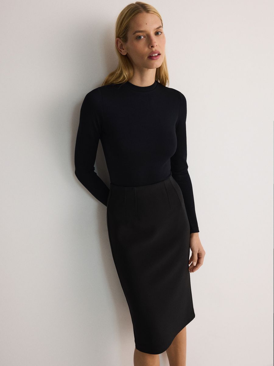 Midirok met split - zwart - RESERVED - 4