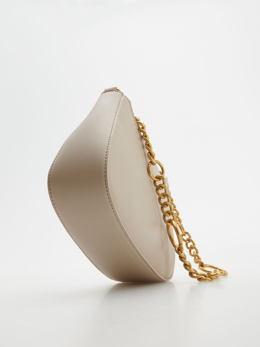 Bag with chain detail - cream - RESERVED - 5