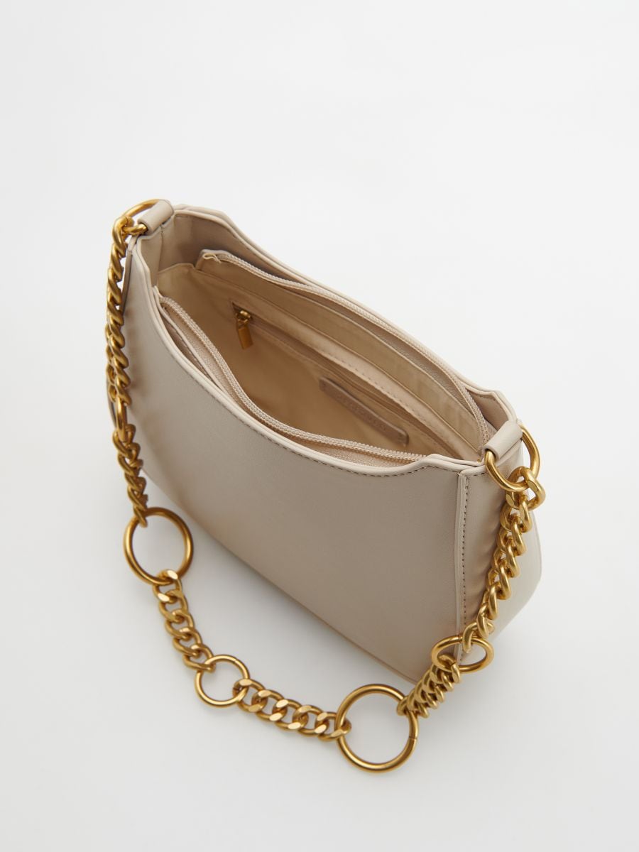 Bag with chain detail - cream - RESERVED - 8