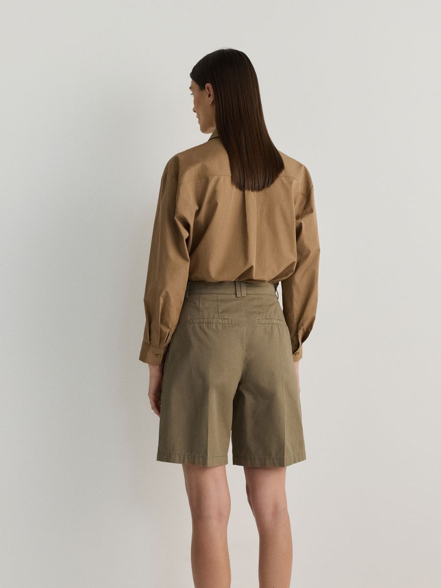Creased shorts - green - RESERVED - 3