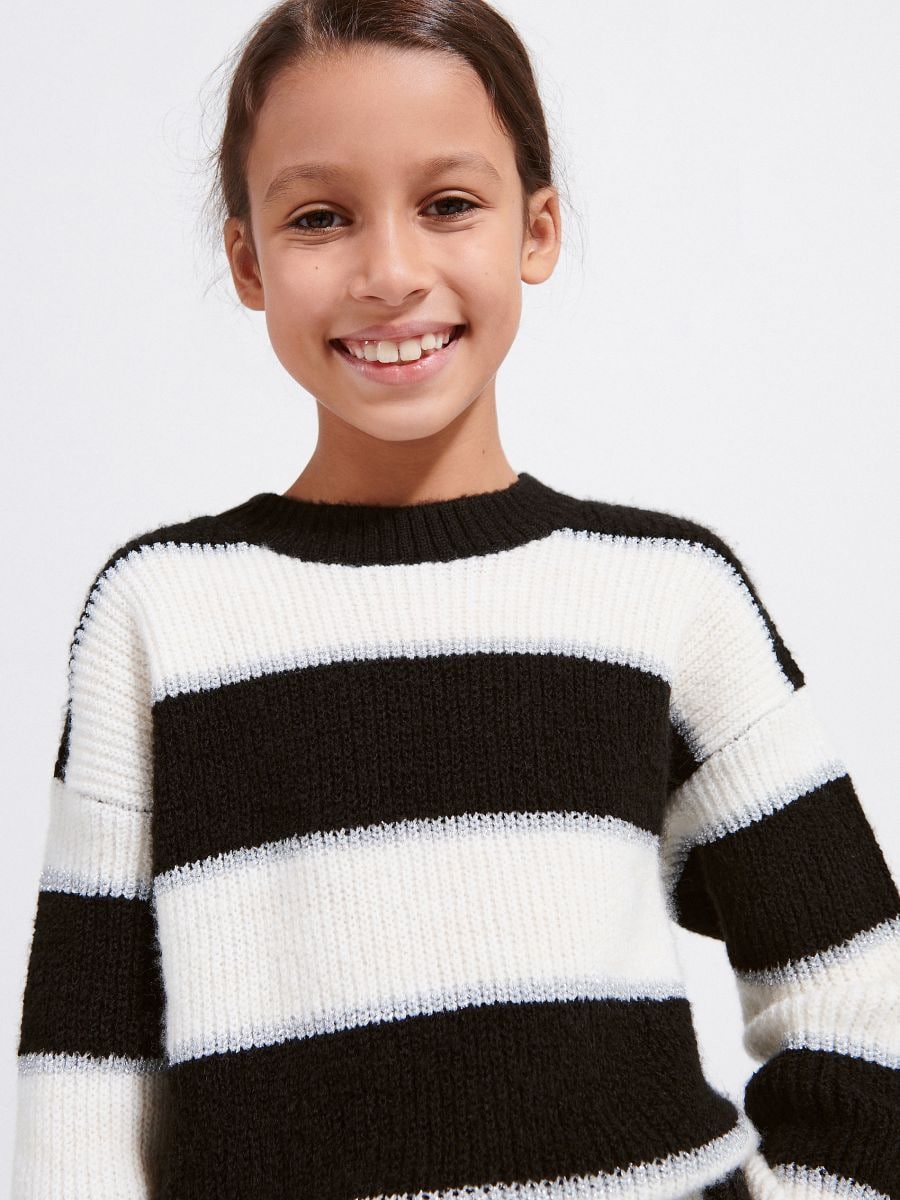 Pull en jersey rayé - Multicolore - RESERVED - 4