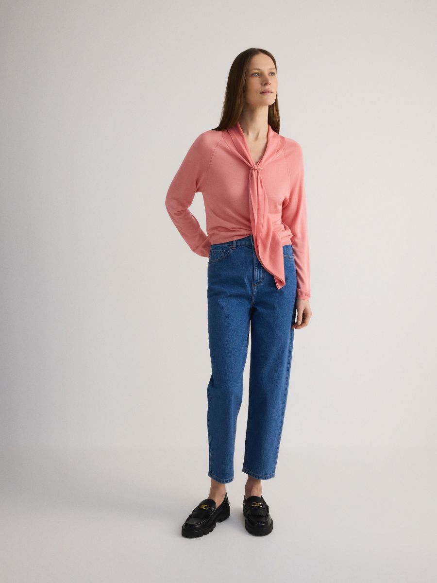 Sweater with lyocell blend - peach - RESERVED - 2