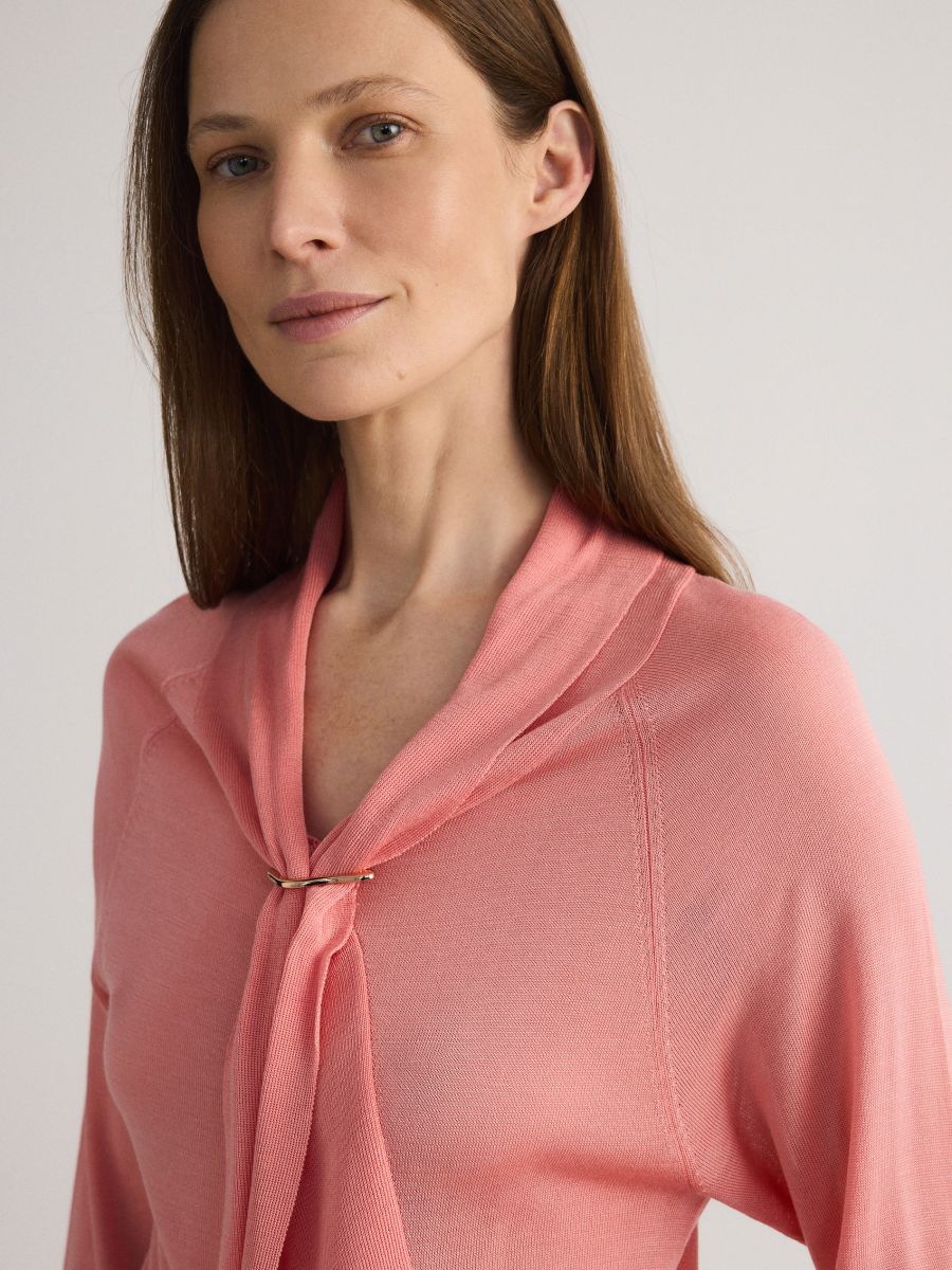 Sweater with lyocell blend - peach - RESERVED - 3