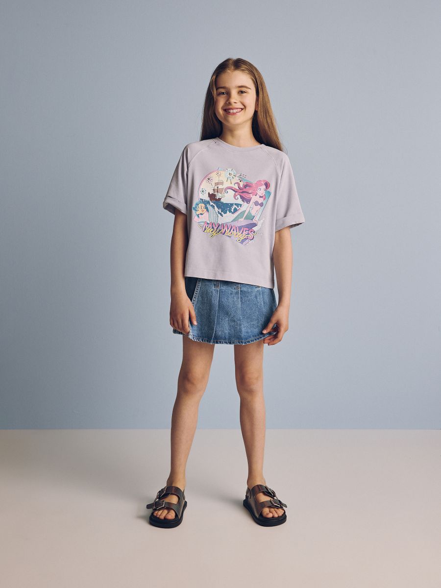 The Little Mermaid T-shirt with print - light grey - RESERVED - 4