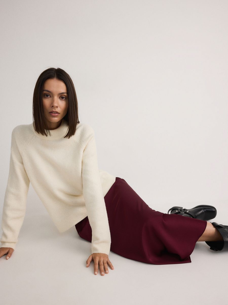 Sweater with raglan sleeves - nude - RESERVED - 2