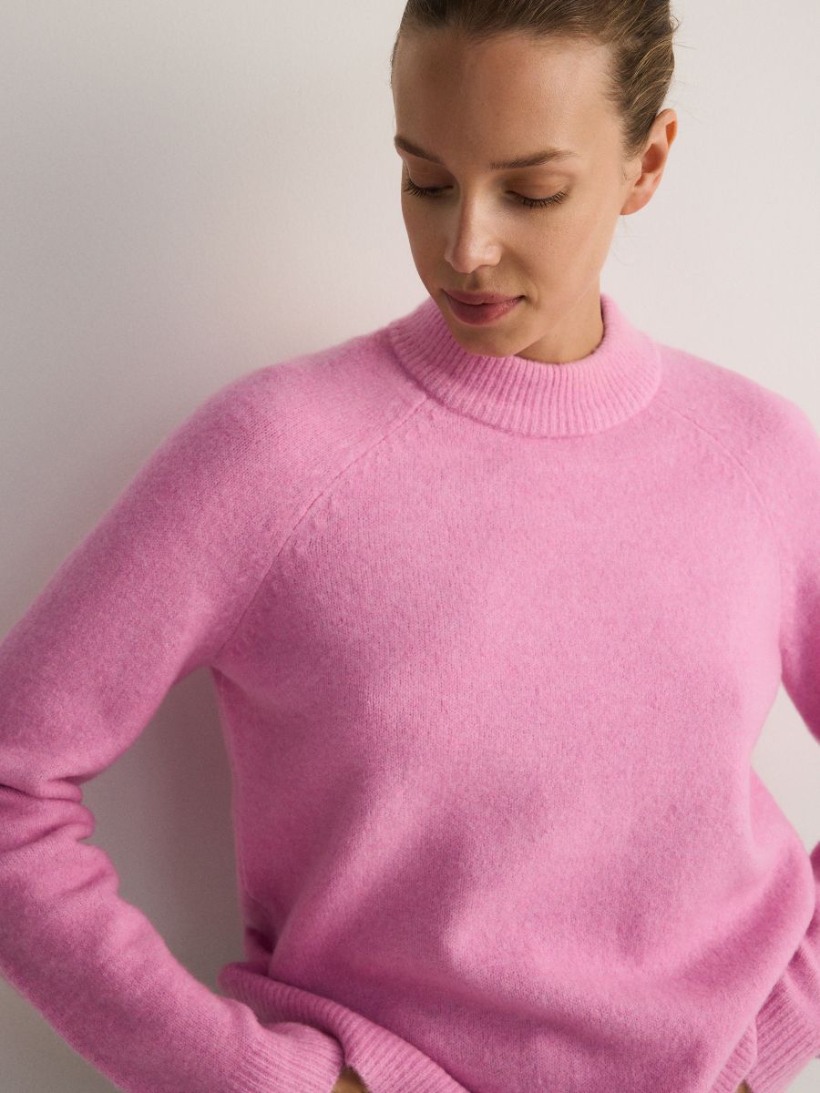Sweater with raglan sleeves - orchid - RESERVED - 3